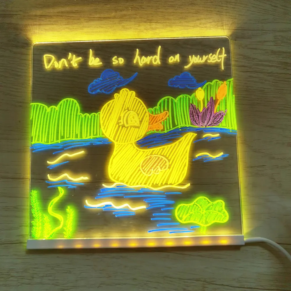 Drawing Light™ - Radiant Tales - Light-Up Drawing Board Kiddo Corner Toy Drawing Tablets