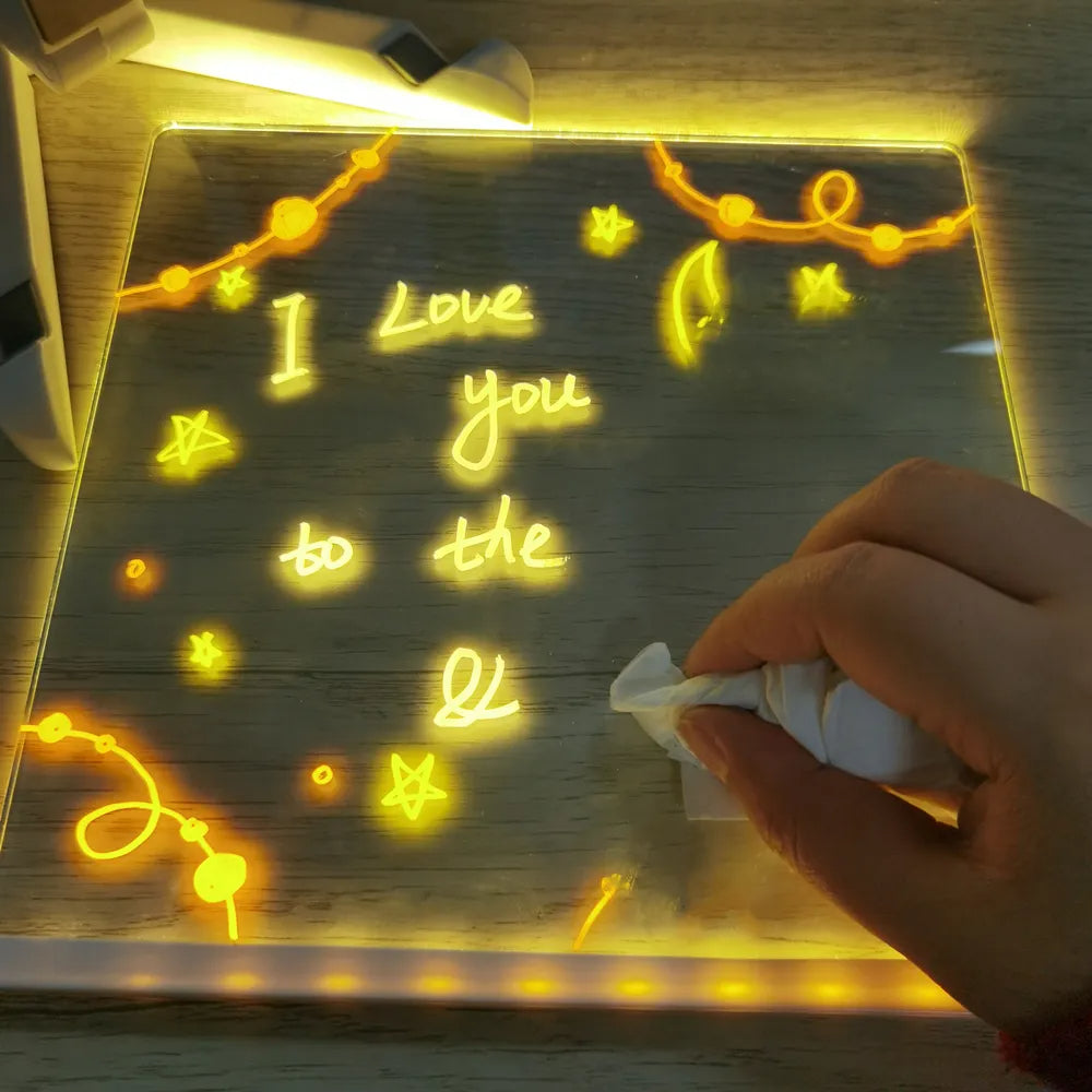 Drawing Light™ - Radiant Tales - Light-Up Drawing Board Kiddo Corner Toy Drawing Tablets